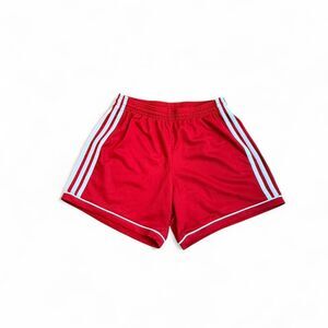 Adidas Red Three Stripes Clima shorts Size XS